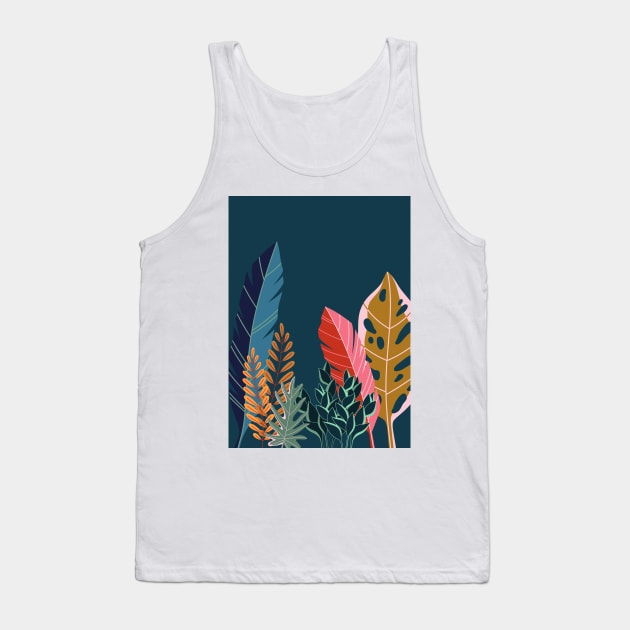 Giant colorful leaves Tank Top by AllPrintsAndArt